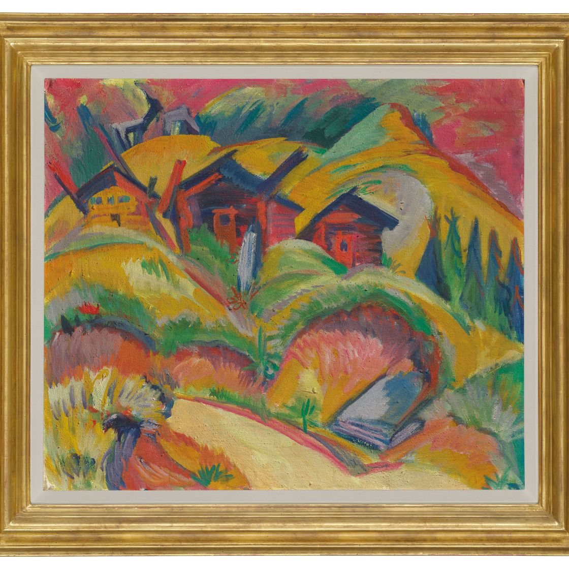 Ernst Ludwig Kirchner — Дорога в Хюттен-ам-Хюгель, Дорога в Хюттен, изображение 2