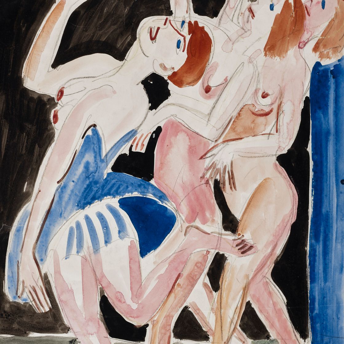Ernst Ludwig Kirchner — Дрей Танзериннен (Wigmann-Gruppe), изображение 1