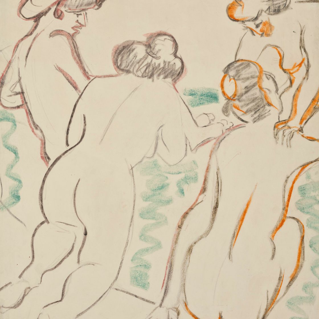 Ernst Ludwig Kirchner — Группа сотрудников в Унтерхалтунге