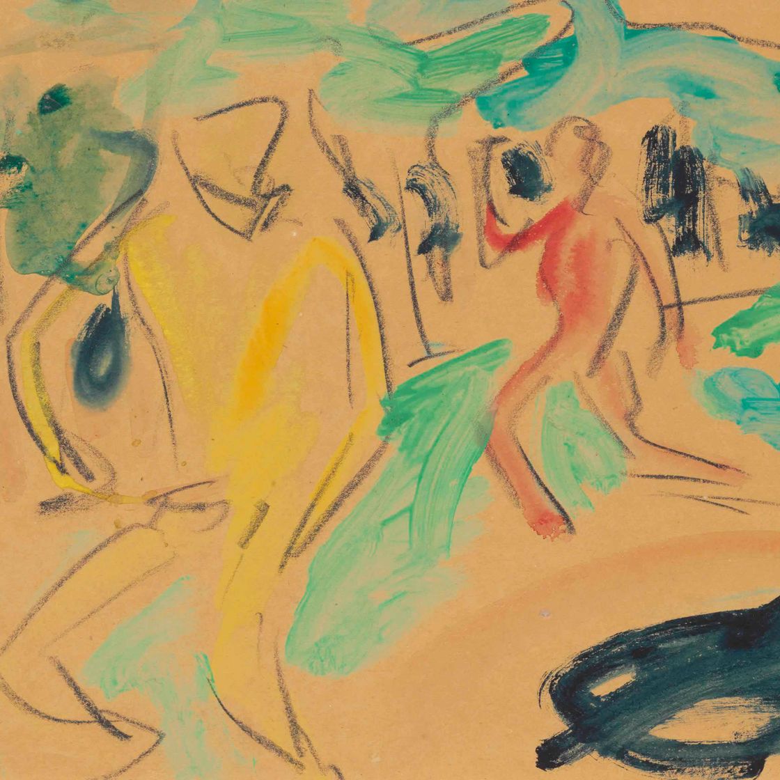 Ernst Ludwig Kirchner — Баденде (фигура в Бевегунге)