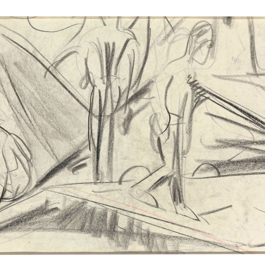 Ernst Ludwig Kirchner — Баумгруппа в Кенигштайне ( спереди ); Маннергейм ( сзади ), изображение 2