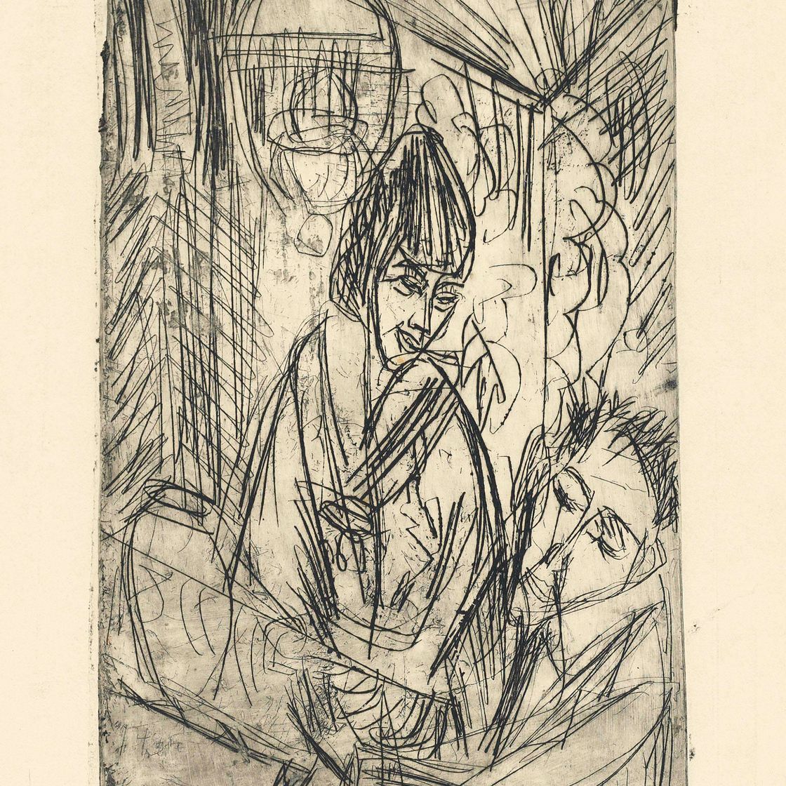 Ernst Ludwig Kirchner — Мужчина и женщина в тишине (Sch. 559; D. 175)