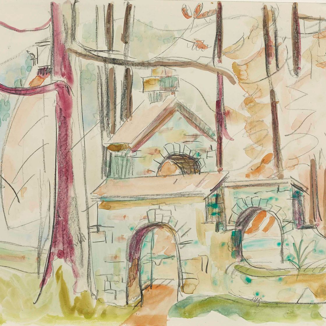 Ernst Ludwig Kirchner — Вальдфридхоф, Давос, ум, 1935