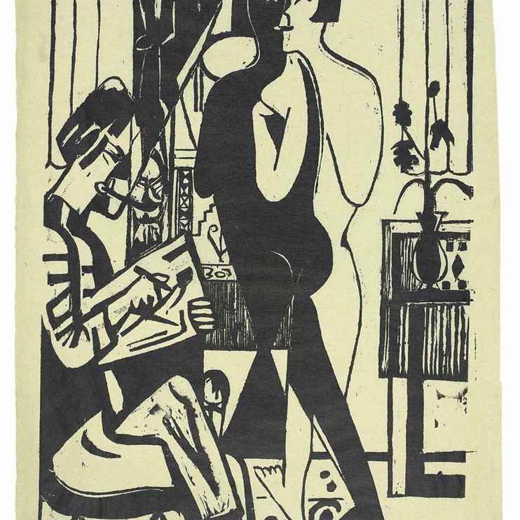 Ernst Ludwig Kirchner — Мастер и модель (D. 668)