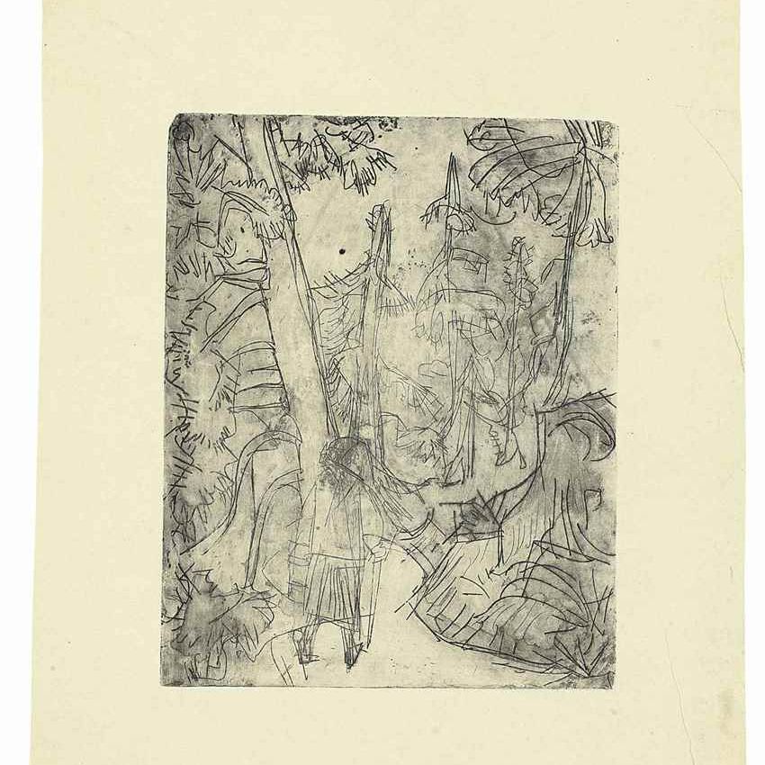 Ernst Ludwig Kirchner — Молочница в Бергвеге (Dube 335)