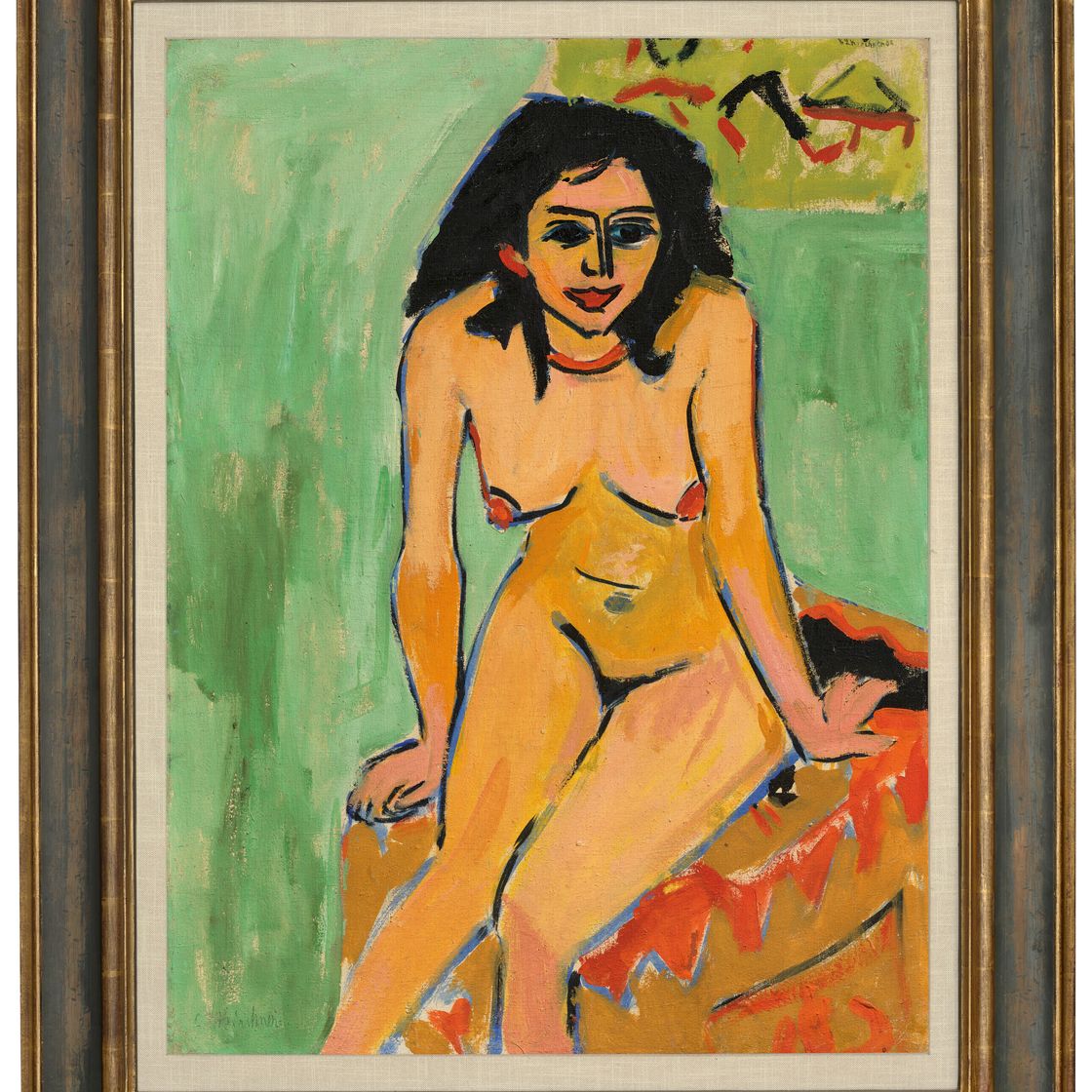 Ernst Ludwig Kirchner — Цвей, девушка из семьи Бадеванне (Фрау флахер, жена и девушка из семьи Фехер) (справа); Сиделка шварцхааригер, женщина из семьи Бадеванне (справа), изображение 3