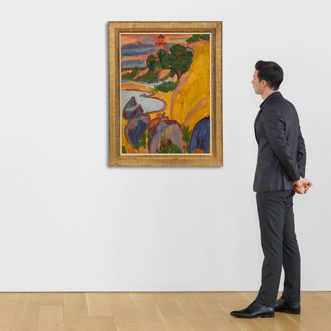 Ernst Ludwig Kirchner — Лейхттурм хинтер Бухт, изображение 4