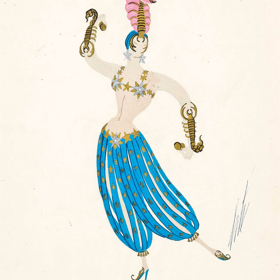 Erté — Танцор-скорпион