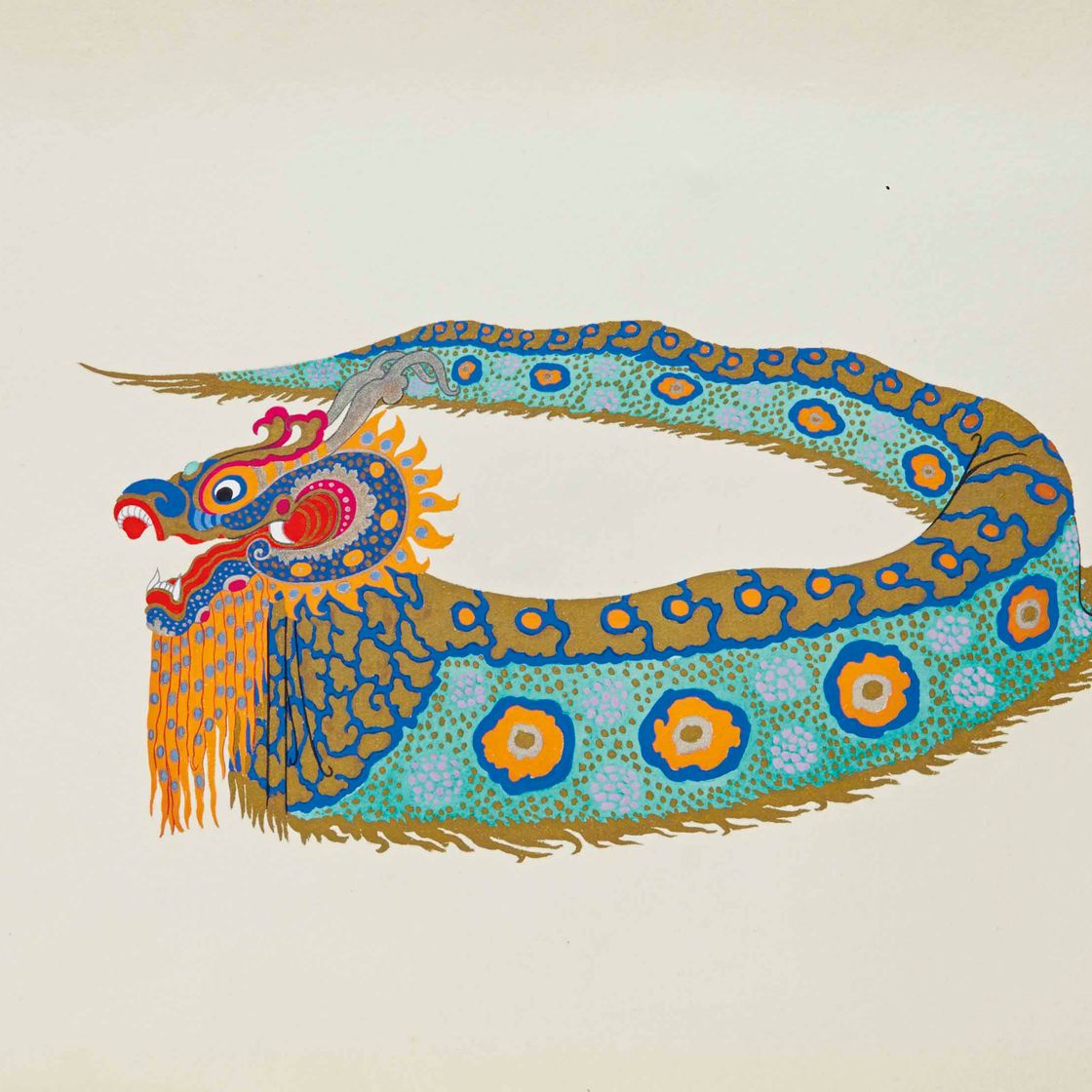 Erté — "ВРАГИ ИЗ ИНДИИ : ДРАКОН", 1922