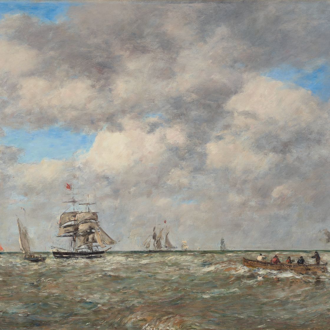 Eugène Boudin — Пленэр, ламанеры, изображение 1