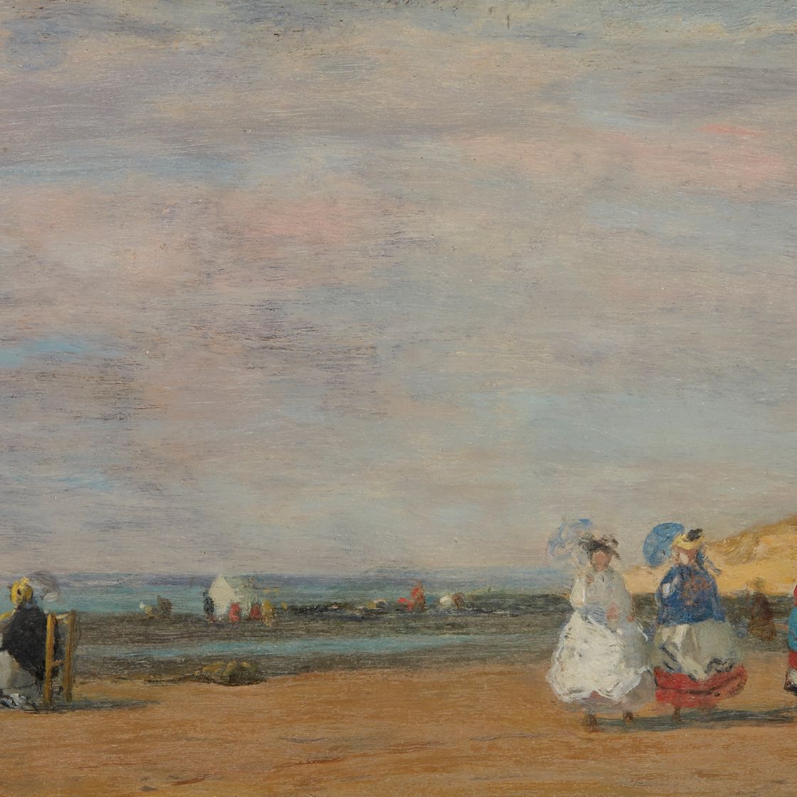 Eugène Boudin — Персонажи на пляже Трувиля