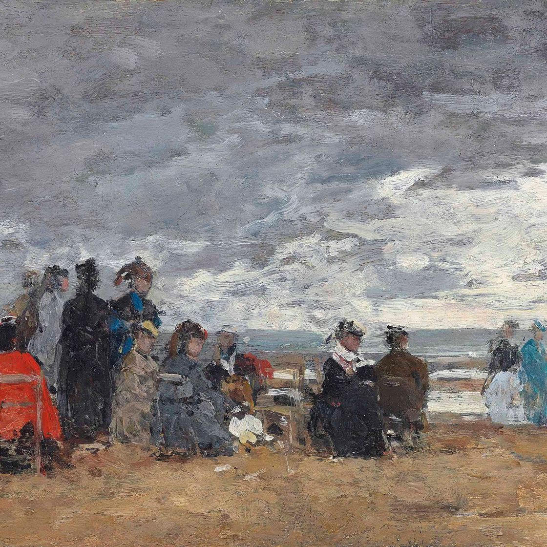 Eugène Boudin — Сцена на пляже