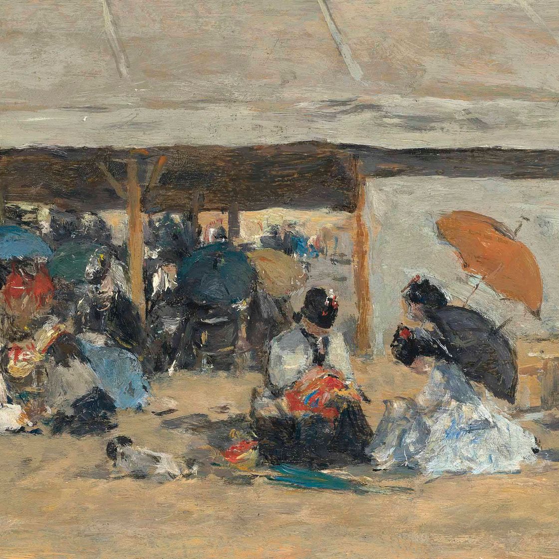 Eugène Boudin — Трувиль. Палатки