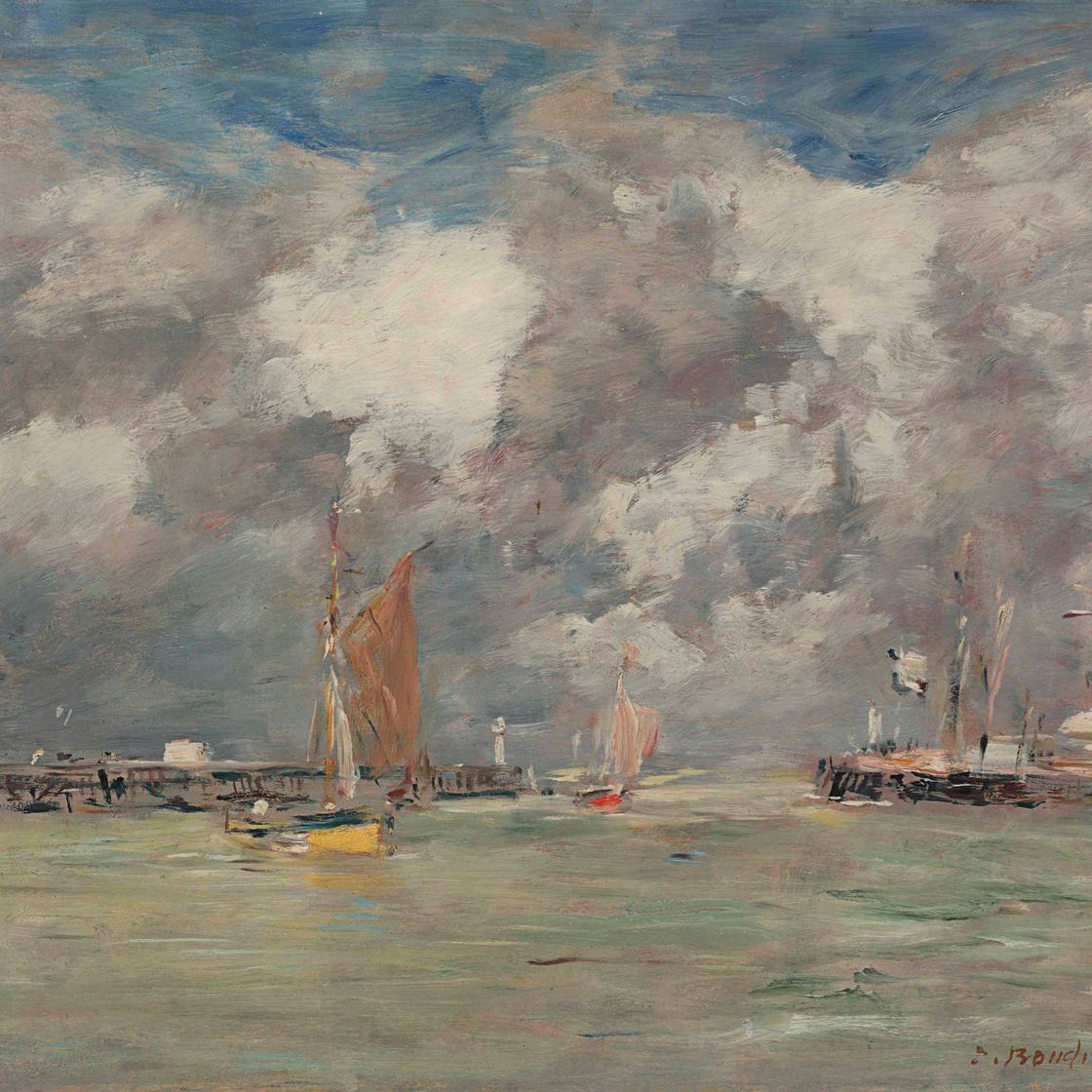 Eugène Boudin — Трувиль, ле-жете, Маре-хот
