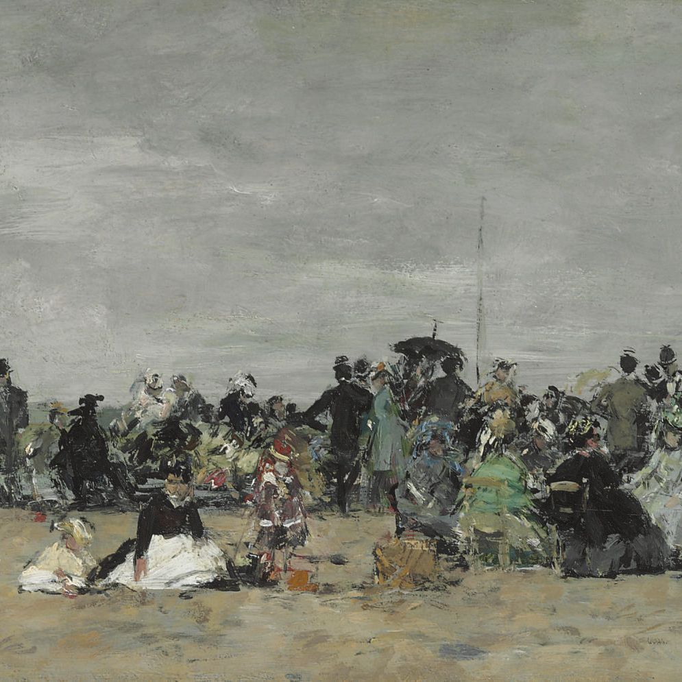 Eugène Boudin — Пляж Трувиля