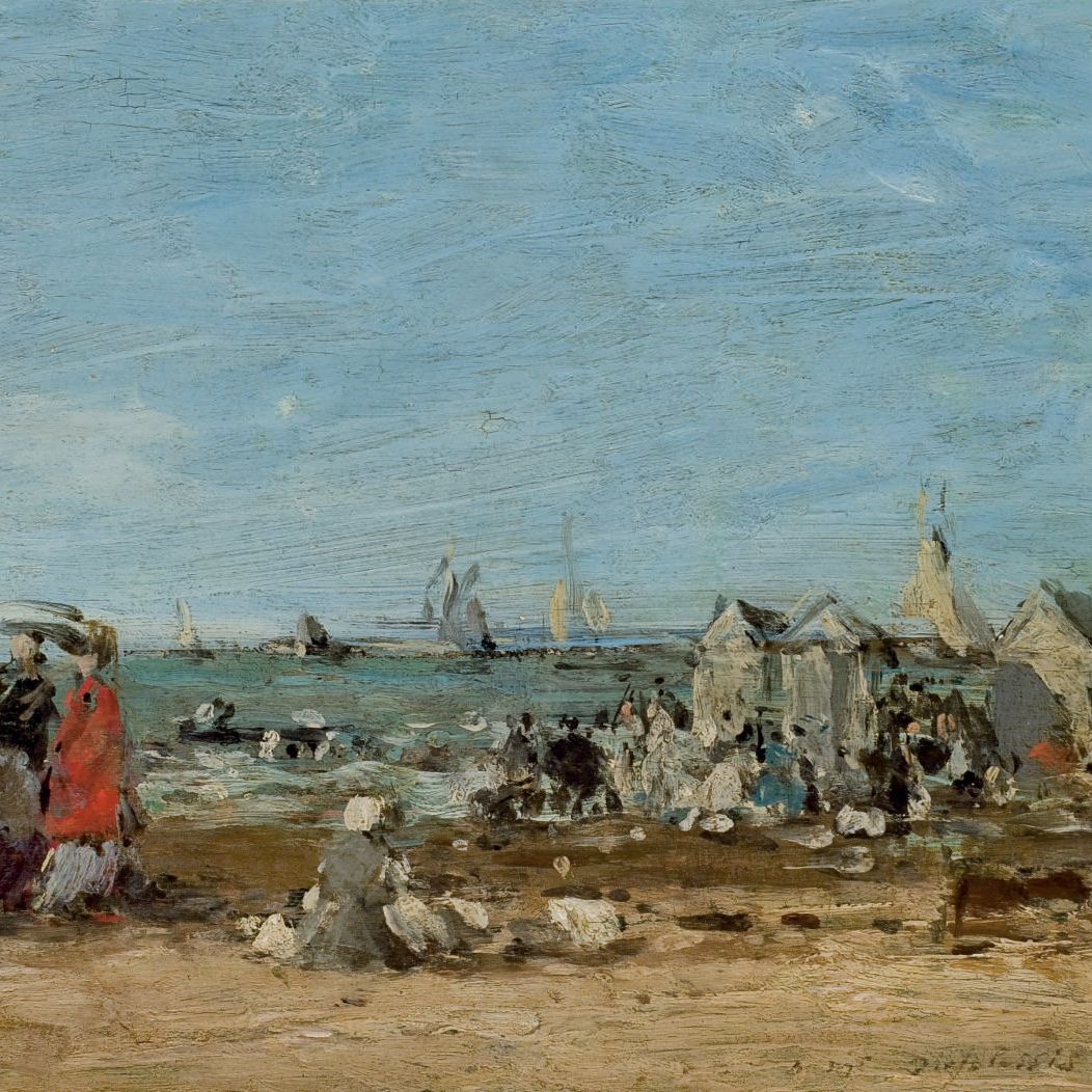 Eugène Boudin — Трувиль. Сцена на пляже