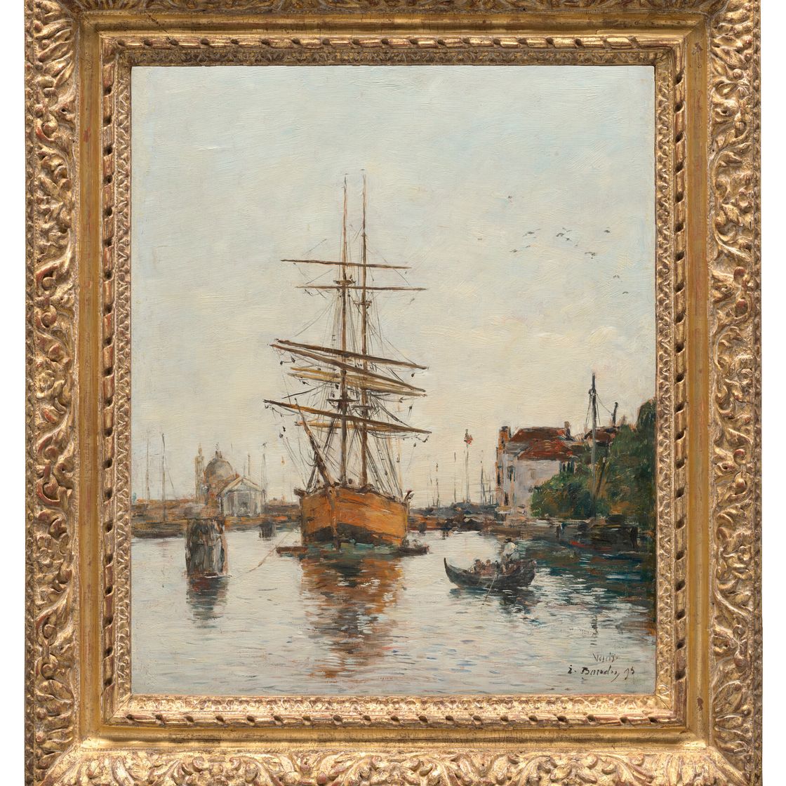 Eugène Boudin — Венеция, набережная Джудекки, изображение 4