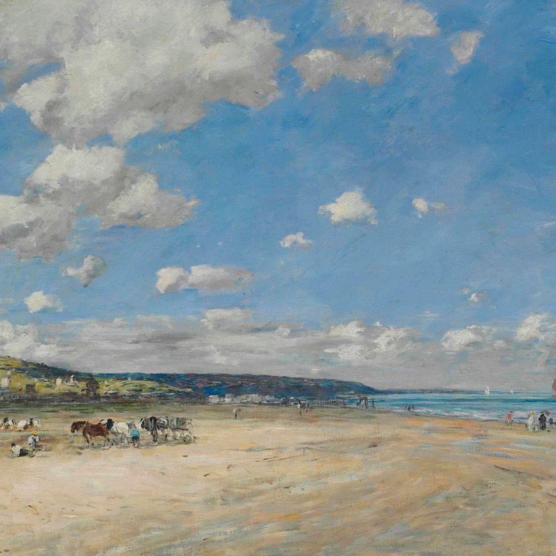 Eugène Boudin — Пляж Туржевиль