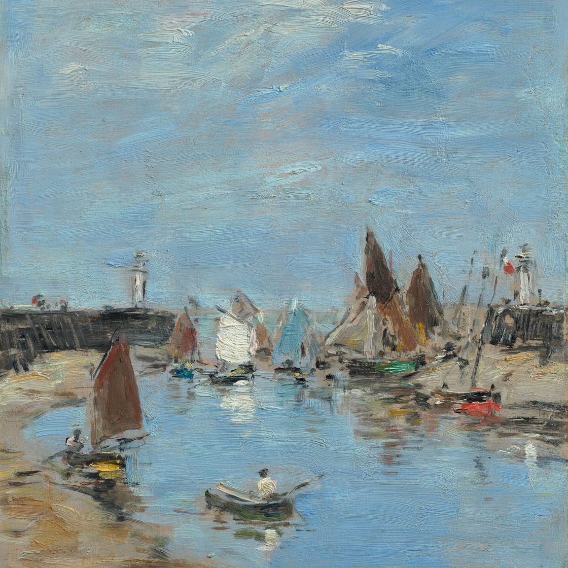 Eugène Boudin — Трувиль. Лес журавлей, Мари-Бассе, изображение 1
