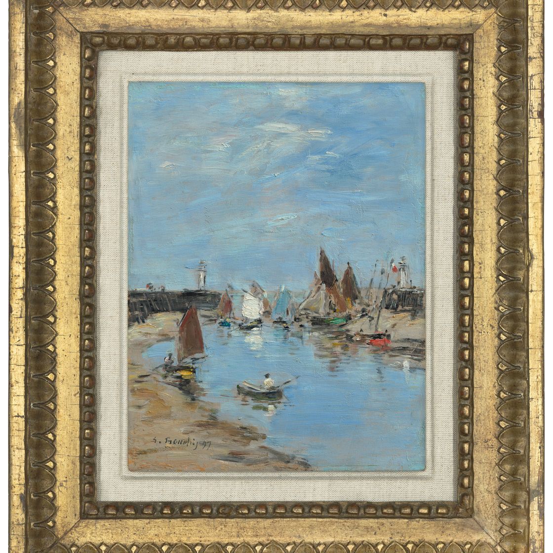 Eugène Boudin — Трувиль. Лес журавлей, Мари-Бассе, изображение 2