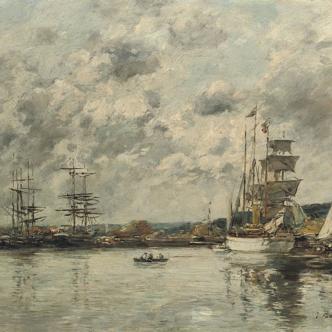 Eugène Boudin — Гавр, норвежское поле битвы за портом