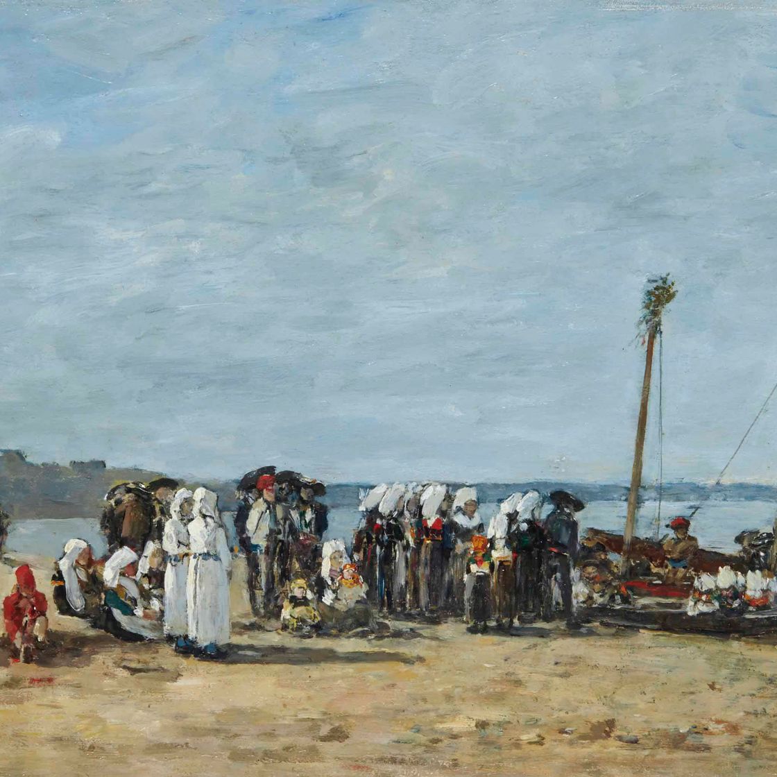 Eugène Boudin — Пешки из Керхора, просящие прощения у Плугастеля