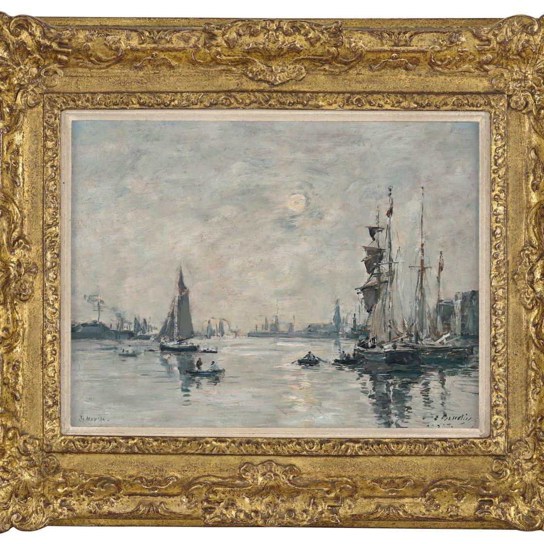 Eugène Boudin — Гавр. Л'Аван-порт, изображение 3