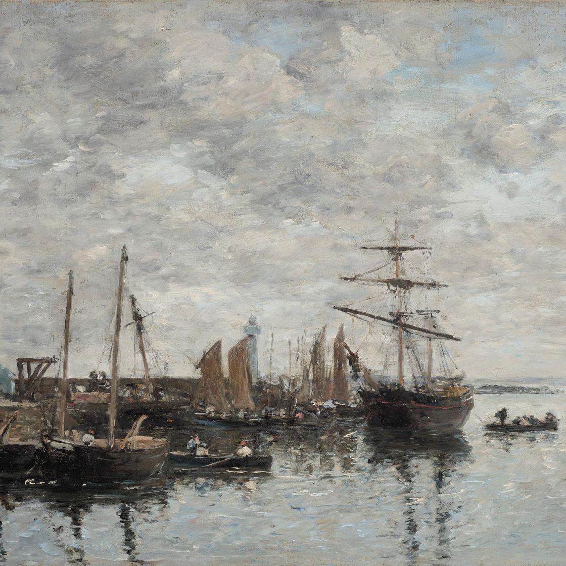 Eugène Boudin — Портрие, ле-порт, изображение 1