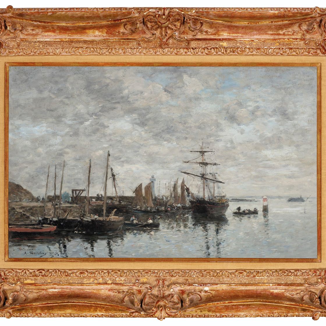 Eugène Boudin — Портрие, ле-порт, изображение 2