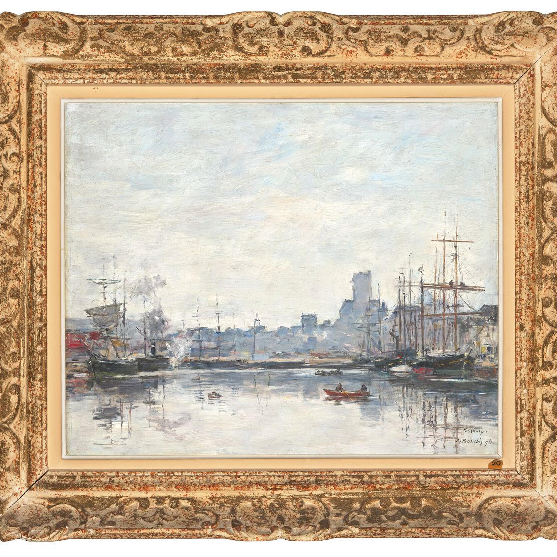 Eugène Boudin — Фекан, временный порт Бруйяр, изображение 4