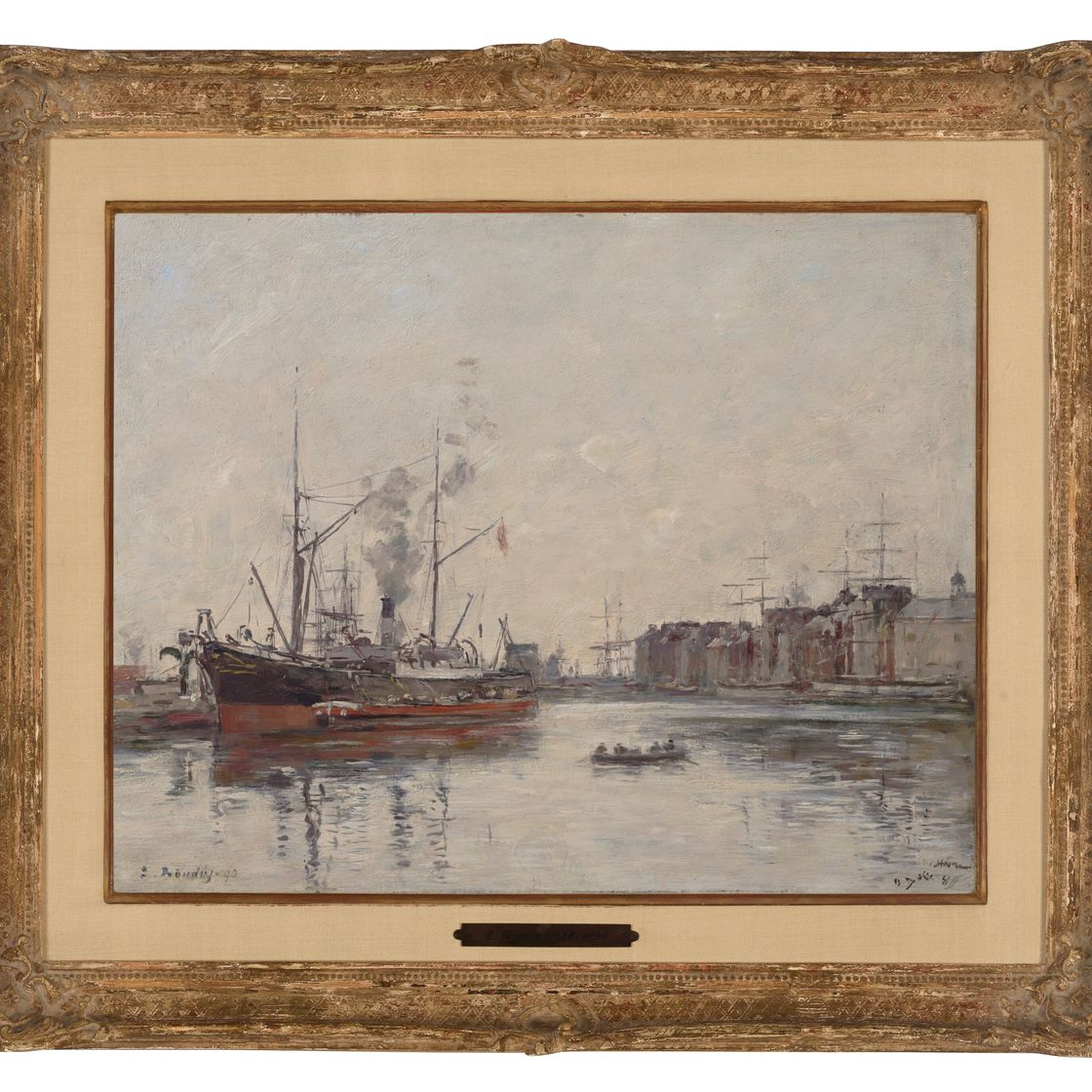 Eugène Boudin — Гавр, Бассейн реки Барр, изображение 3