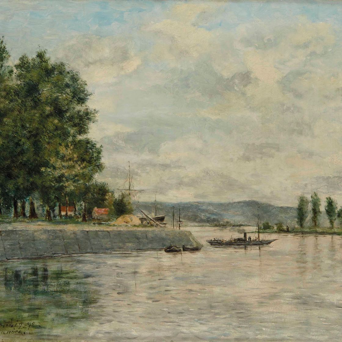 Eugène Boudin — Кодебек-ан-Ко, берега Сены