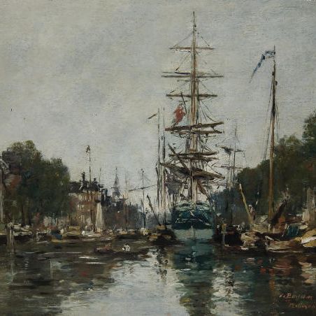 Eugène Boudin — Роттердамский канал