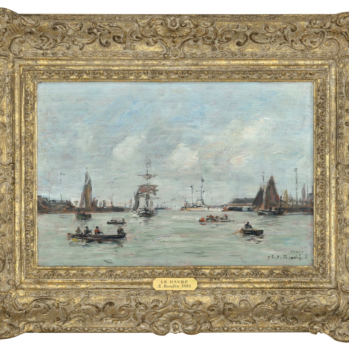 Eugène Boudin — Гавр. Л'Аван-порт, изображение 2