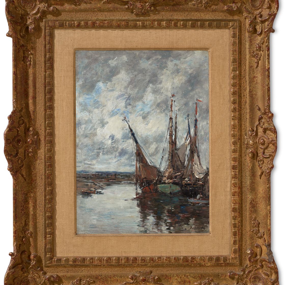 Eugène Boudin — Трувиль, вуалеры-эскулапы, изображение 2
