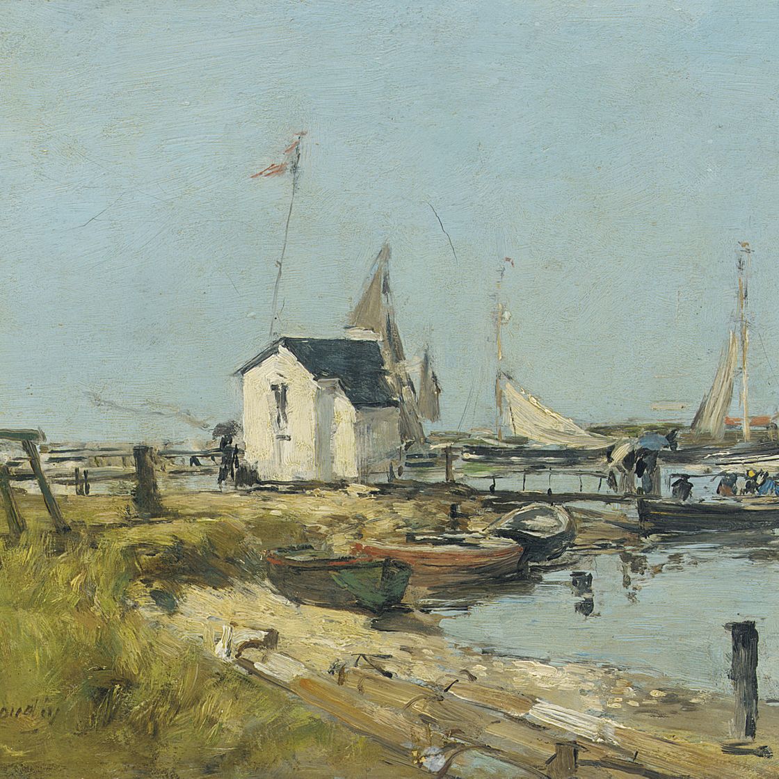 Eugène Boudin — Ле-порт, Трувиль