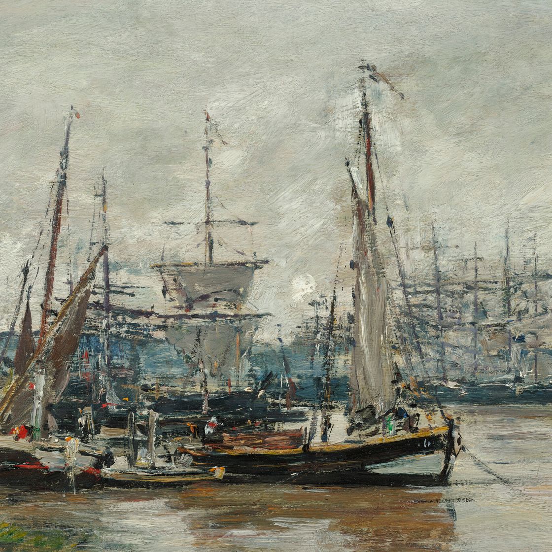 Eugène Boudin — Бордо. Ле порт, изображение 1