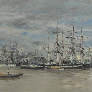 Eugène Boudin — Бордо, ле-порт
