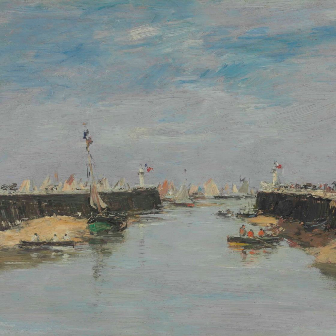 Eugène Boudin — Трувиль, ле-жете, ле-режимы