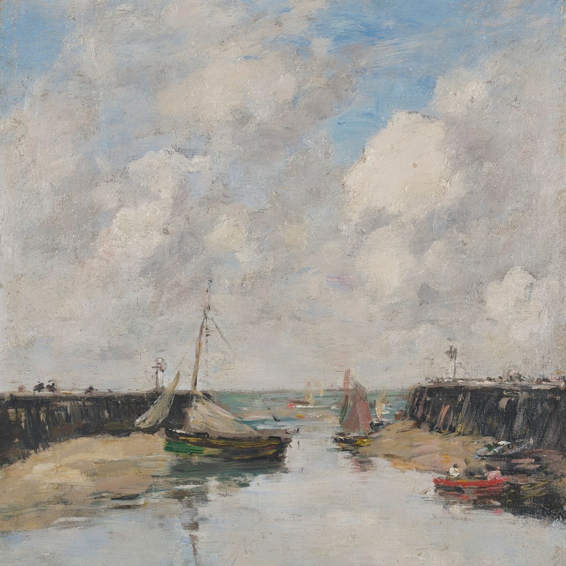 Eugène Boudin — Трувиль, ле-Жете, изображение 1