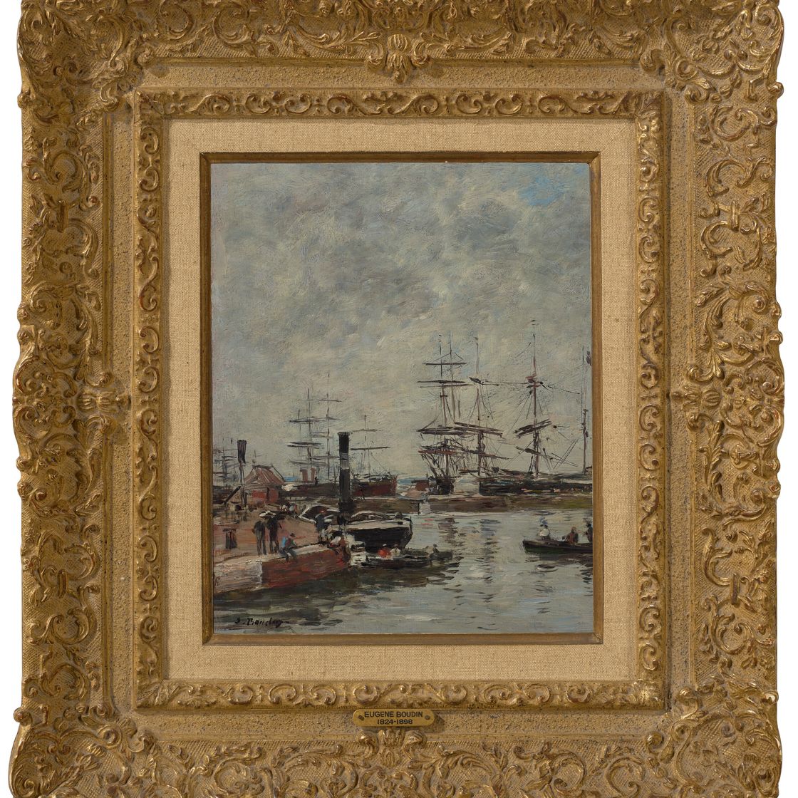Eugène Boudin — Порт, морская набережная, изображение 2