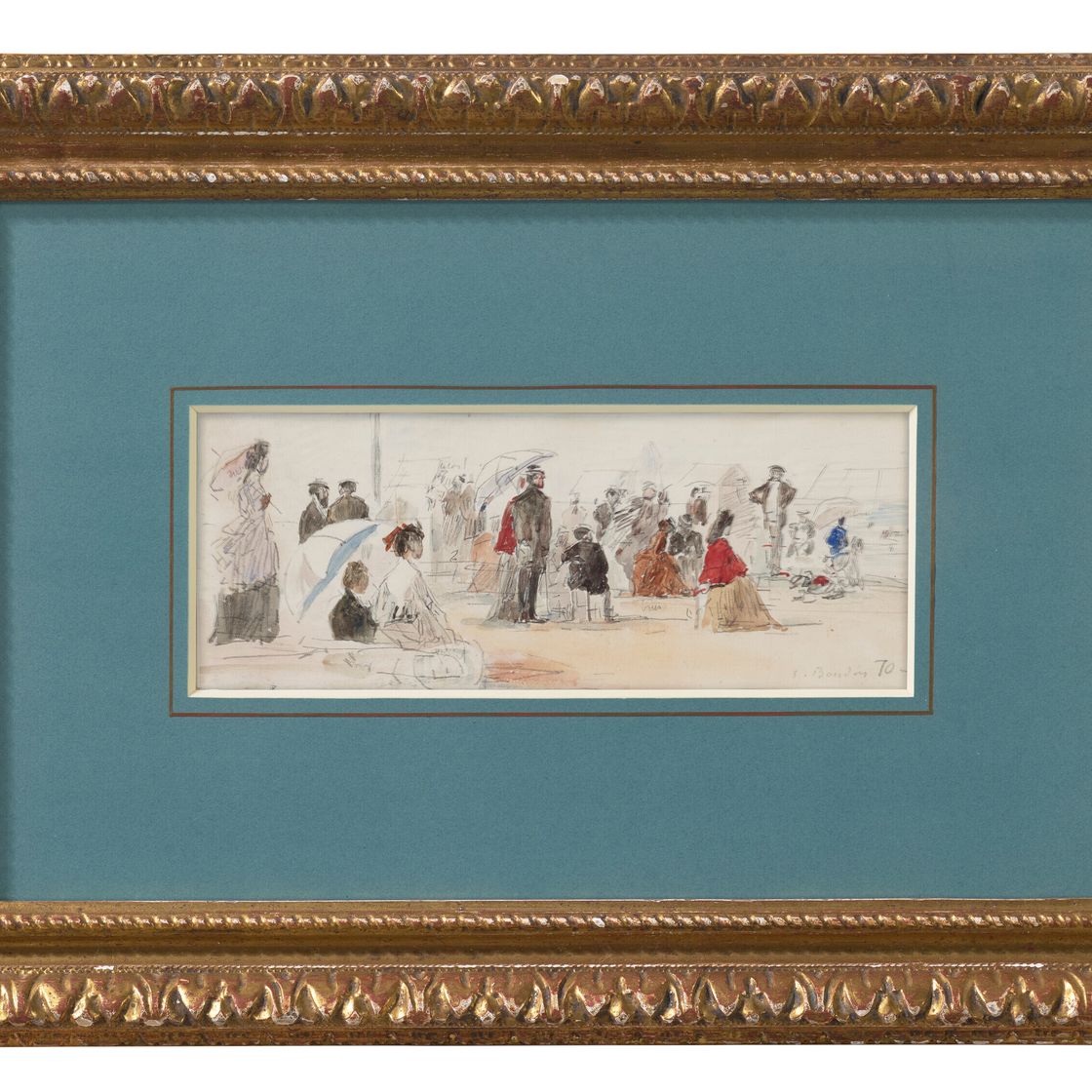 Eugène Boudin — Сцена на пляже, изображение 2