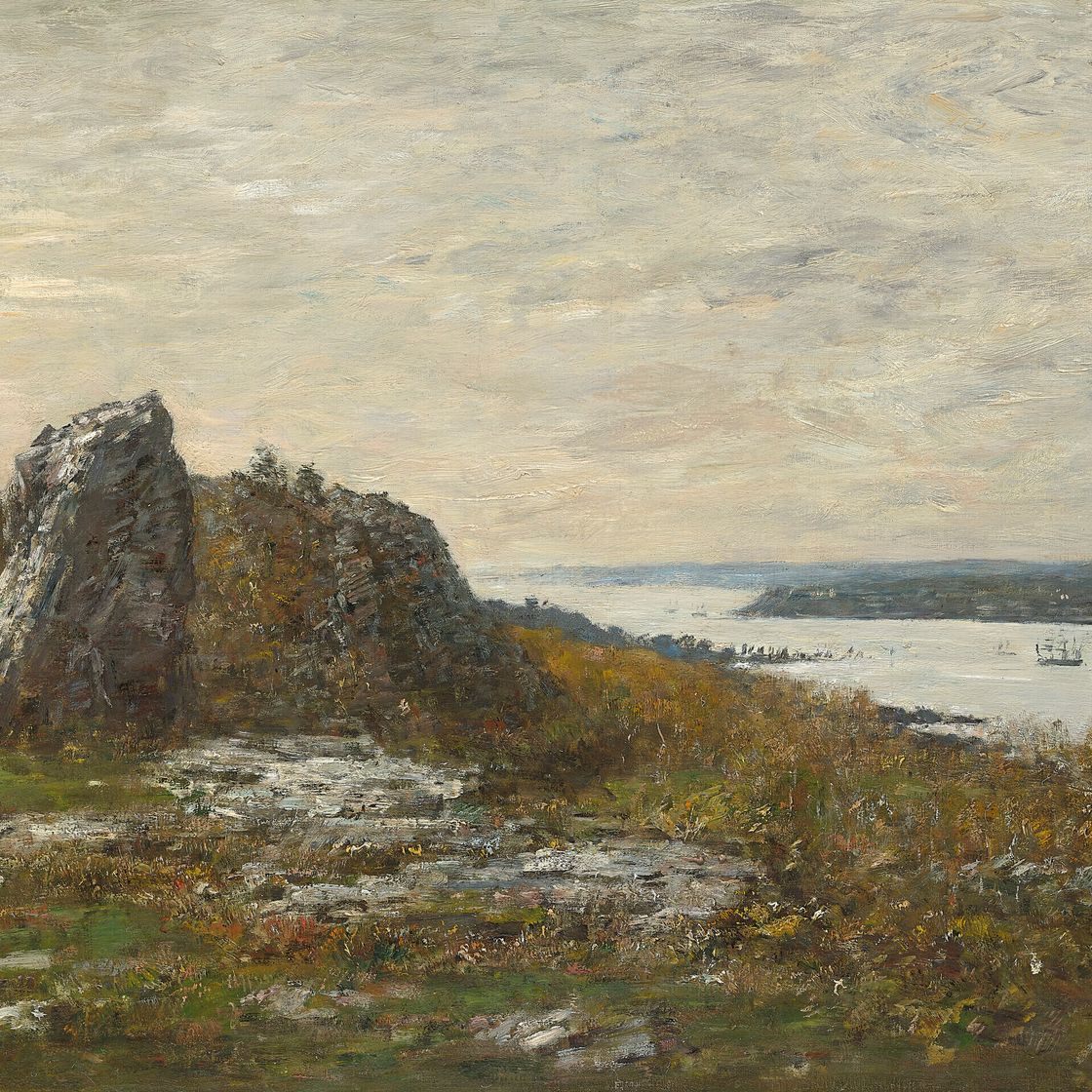 Eugène Boudin — Окрестности Бреста, устье реки л'Элорн, изображение 1