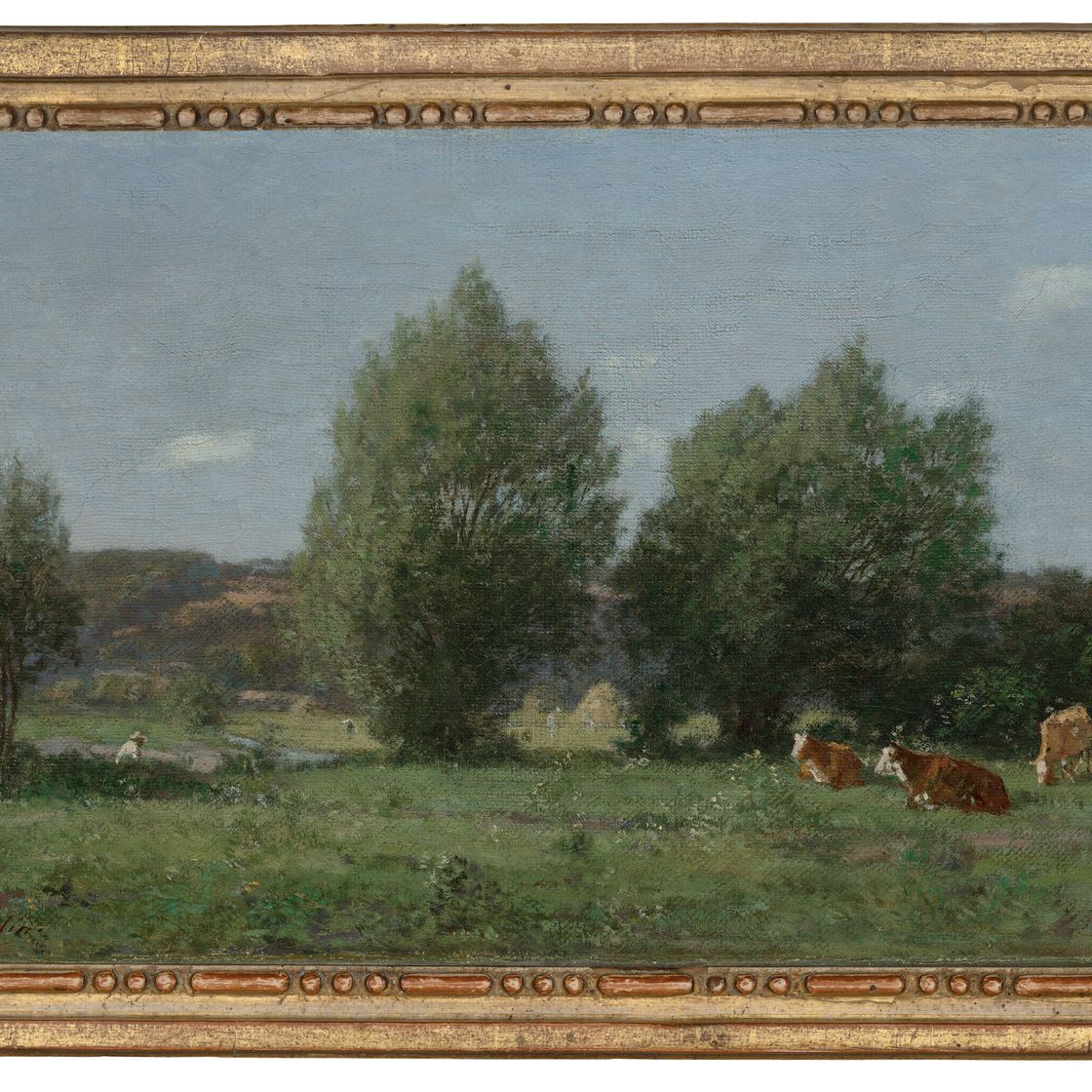 Eugène Boudin — Окрестности Онфлера, Патураж, изображение 4
