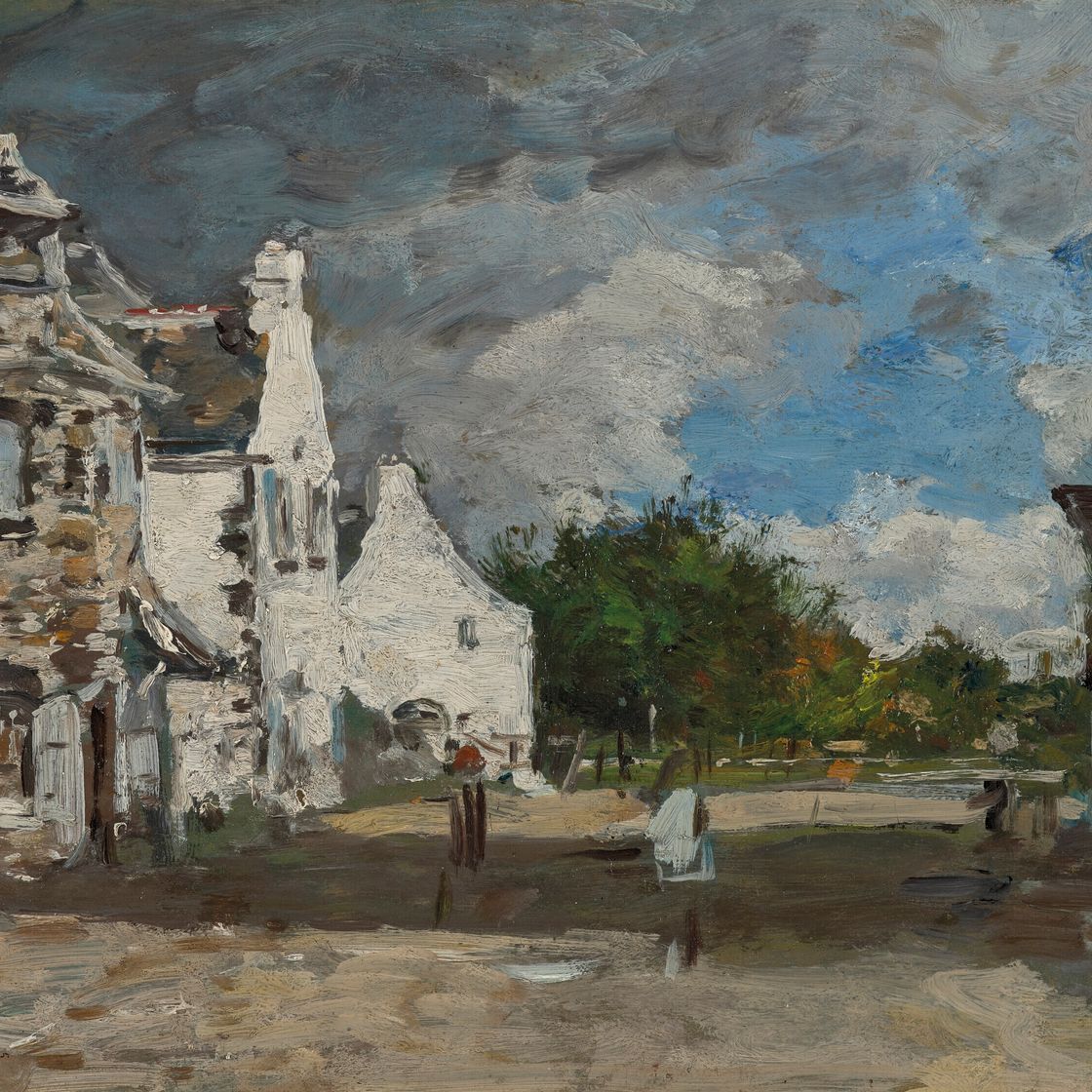 Eugène Boudin — Ле Фау, монета деревни