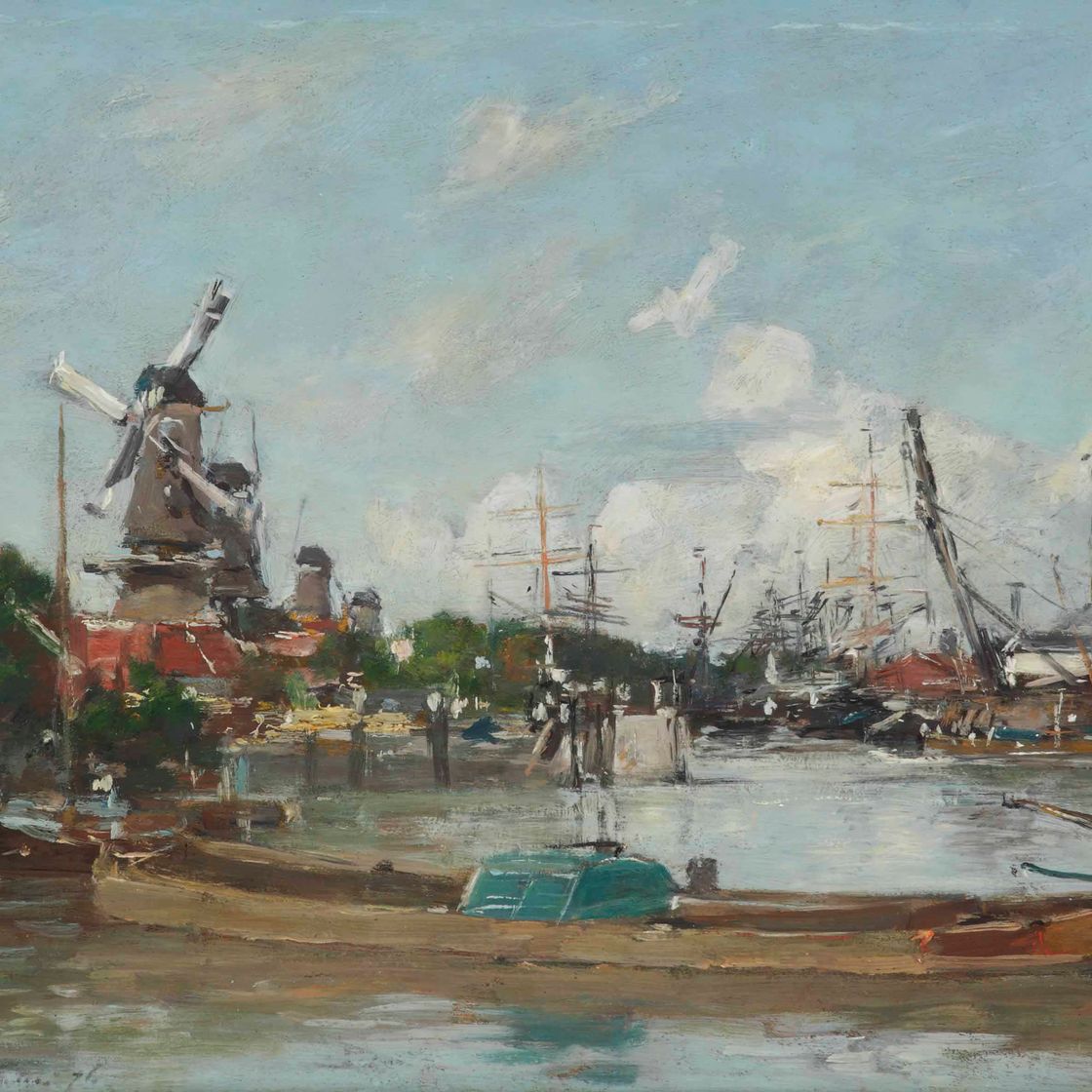 Eugène Boudin — Роттердам. Порт-эт-Мулен