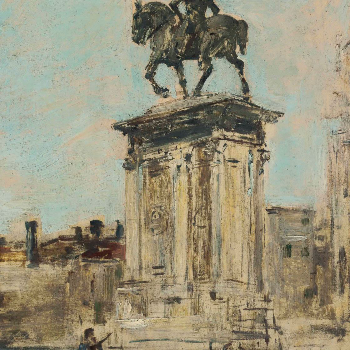 Eugène Boudin — Венеция, статуя кондотьера Коллеони