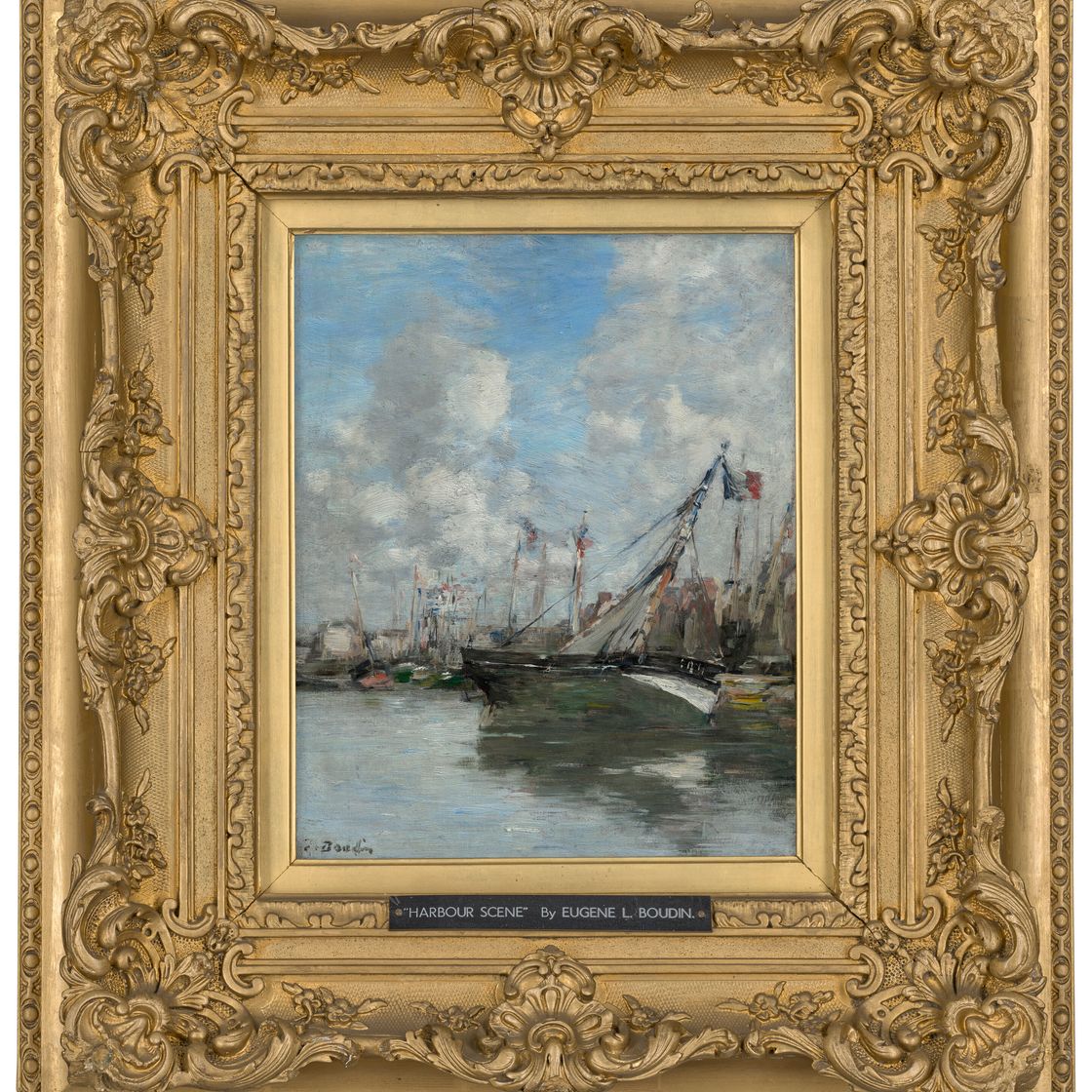 Eugène Boudin — Трувиль, барки с друзьями, изображение 2