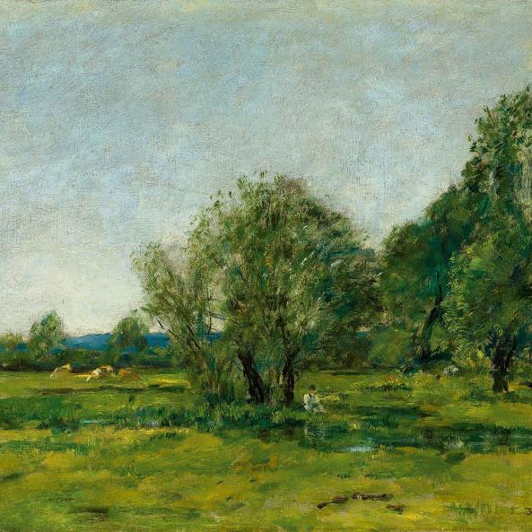Eugène Boudin — Кодебек-ан-Ко, Маре и пешер