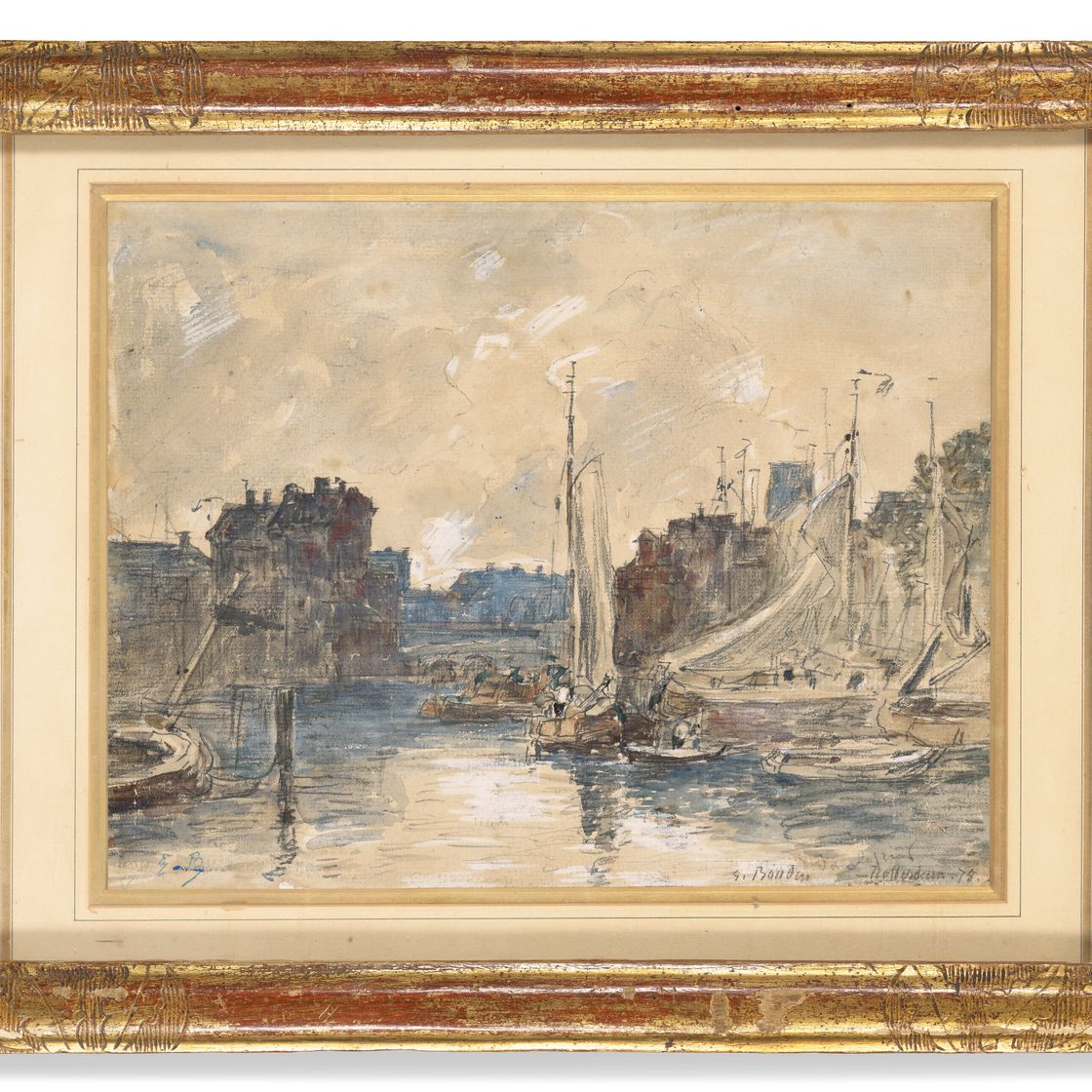 Eugène Boudin — Порт-де-Роттердам, изображение 4